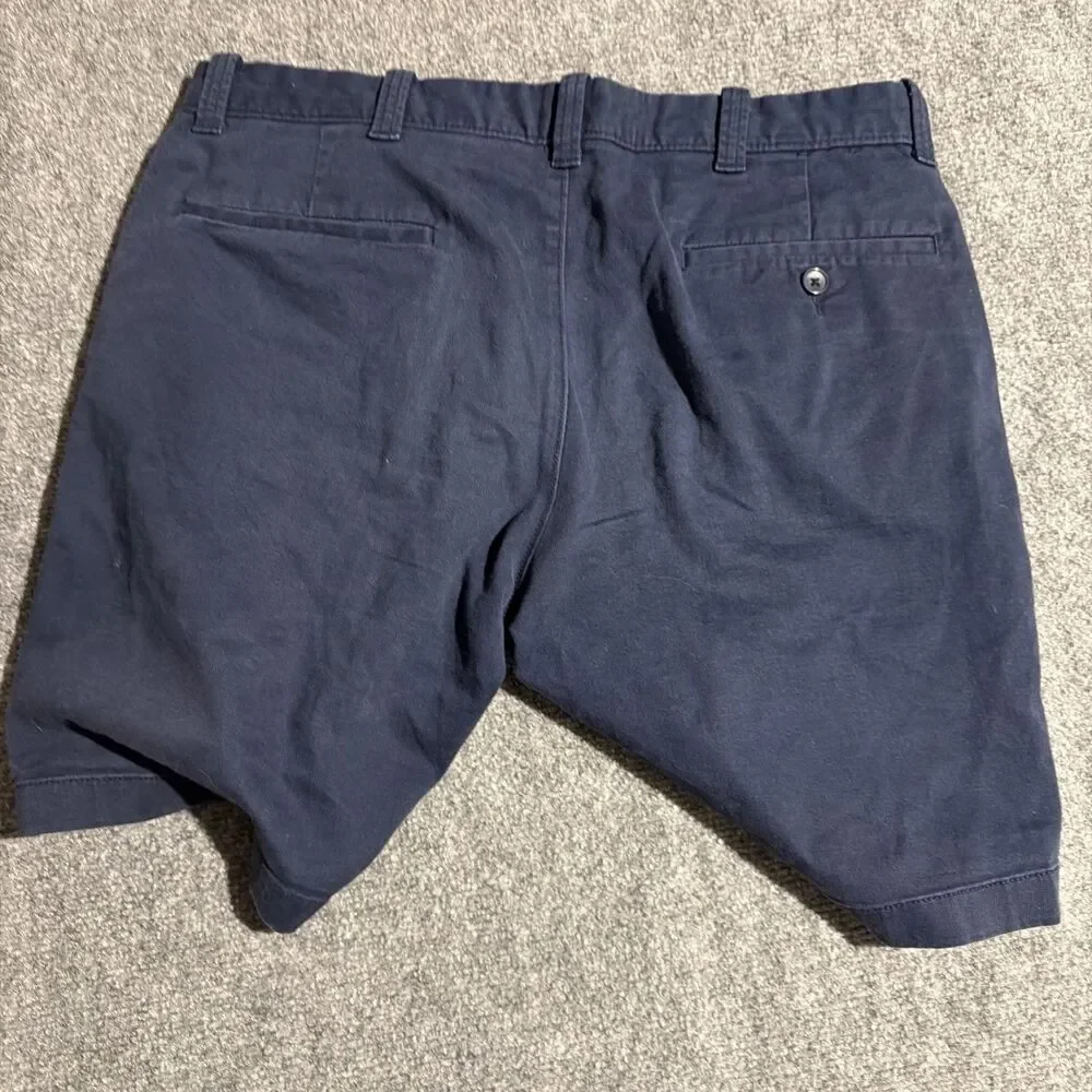 J.CREW Cotton Chino Shorts Mens Size 33 Blue 9